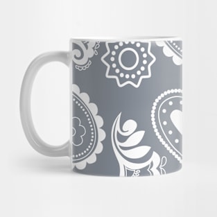 Mandala Pattern Green and White Halloween Fall Autumn Season Mug